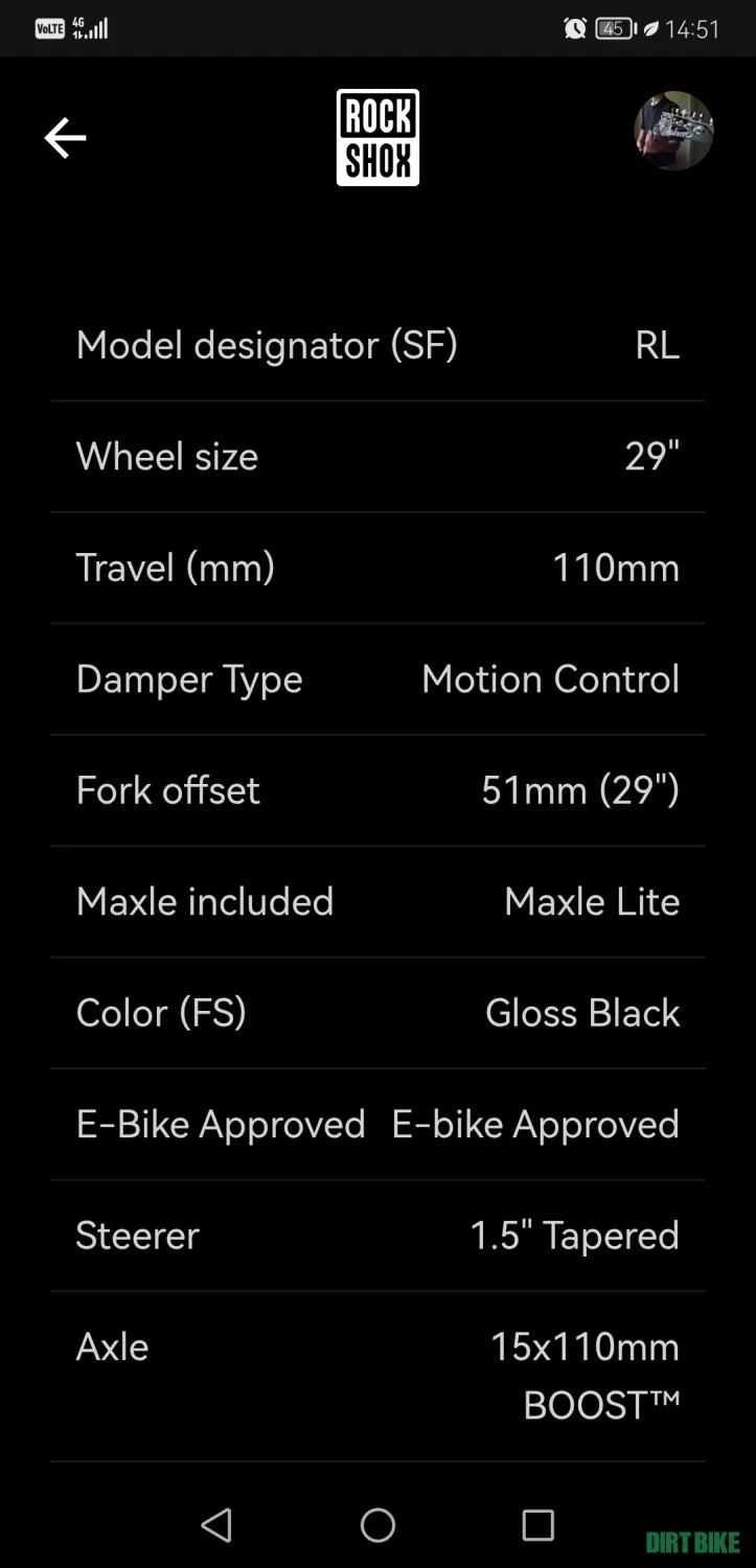 2. Rockshox Reba RL