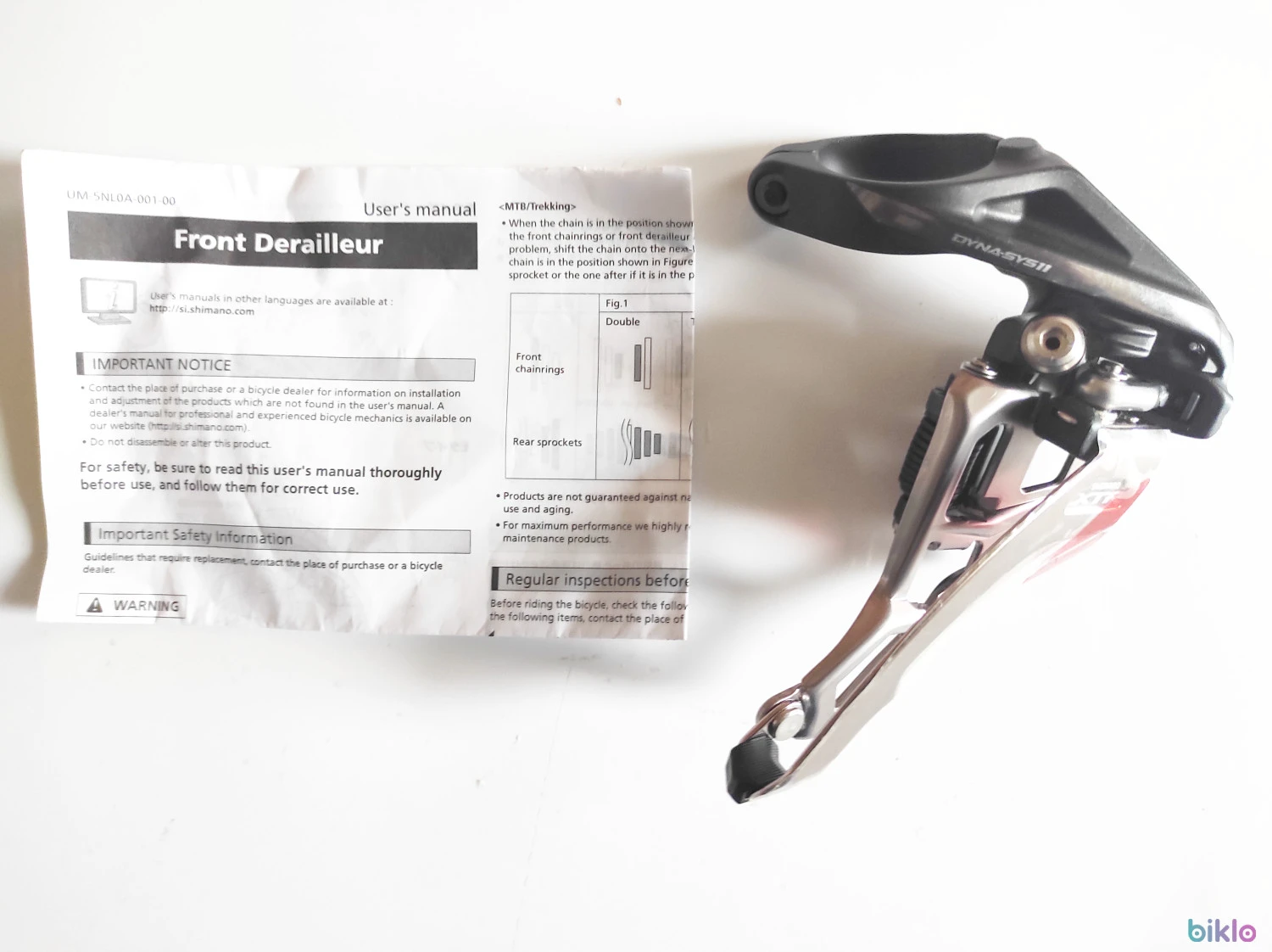 5. Schimbatoare foi Shimano XTR FD-M9000 3x11v. colier 34.9mm noi