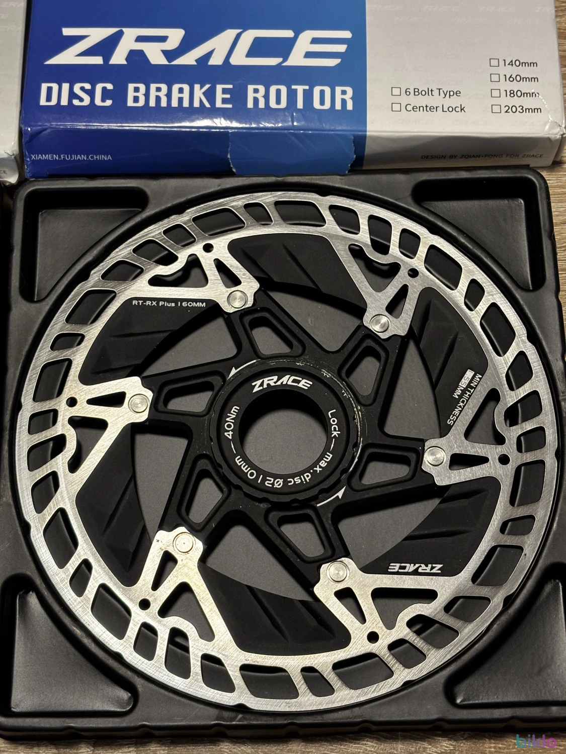 1. 2 x ZRACE RT-RX Plus ICE-TECH Center Lock Disc Brake 160mm