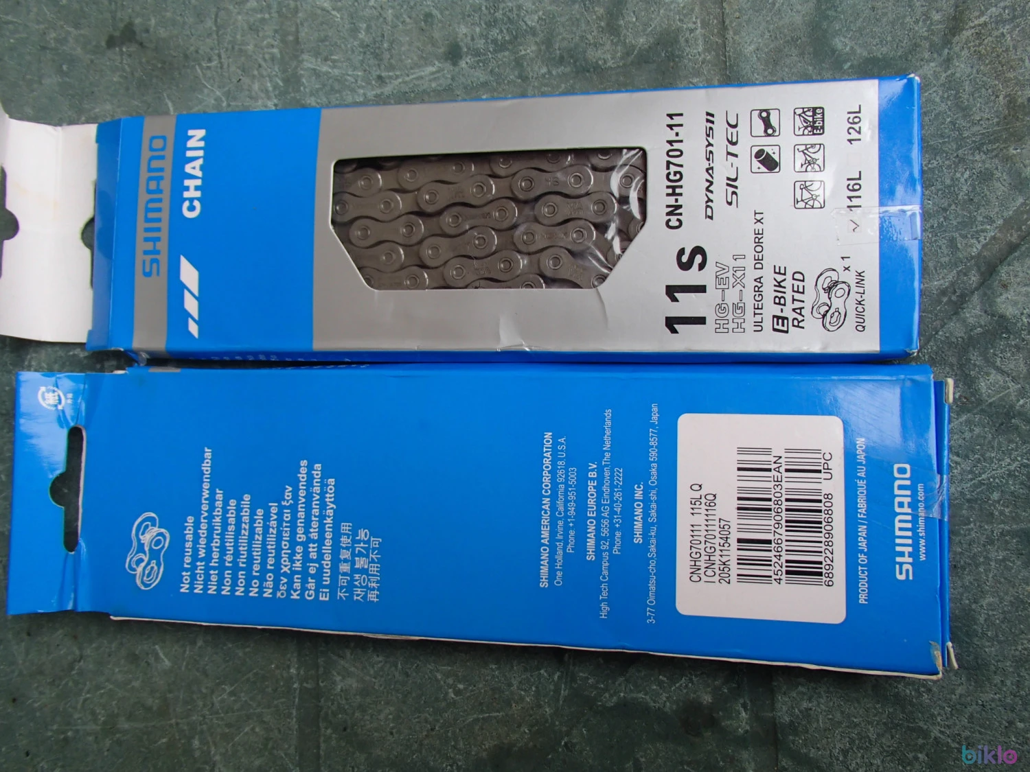 2. Lant shimano ultegra Deore Xt, cn hg 701-11 viteze