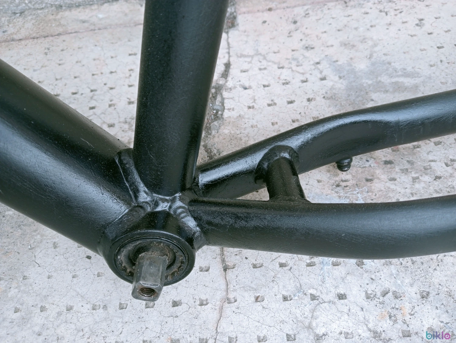 4. Cadru MTB 26 Dirt aluminiu numai pt frână disc dropout orizontale + furca si piese