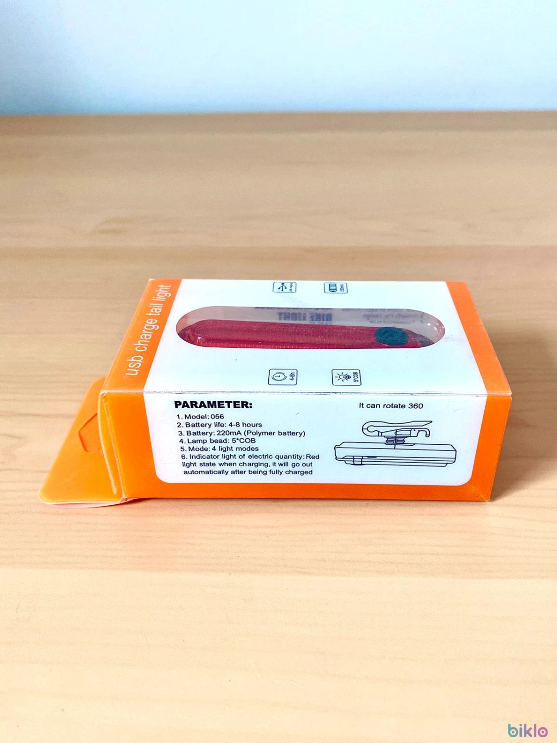 9. Stop spate pentru tija sa bicicleta usb led