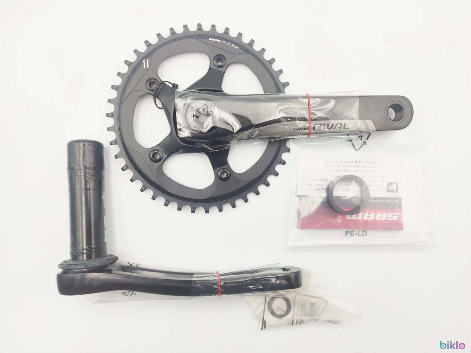 1. Angrenaj pedalier SRAM Rival 1 BB30 42T 1x11 viteze 170mm nou