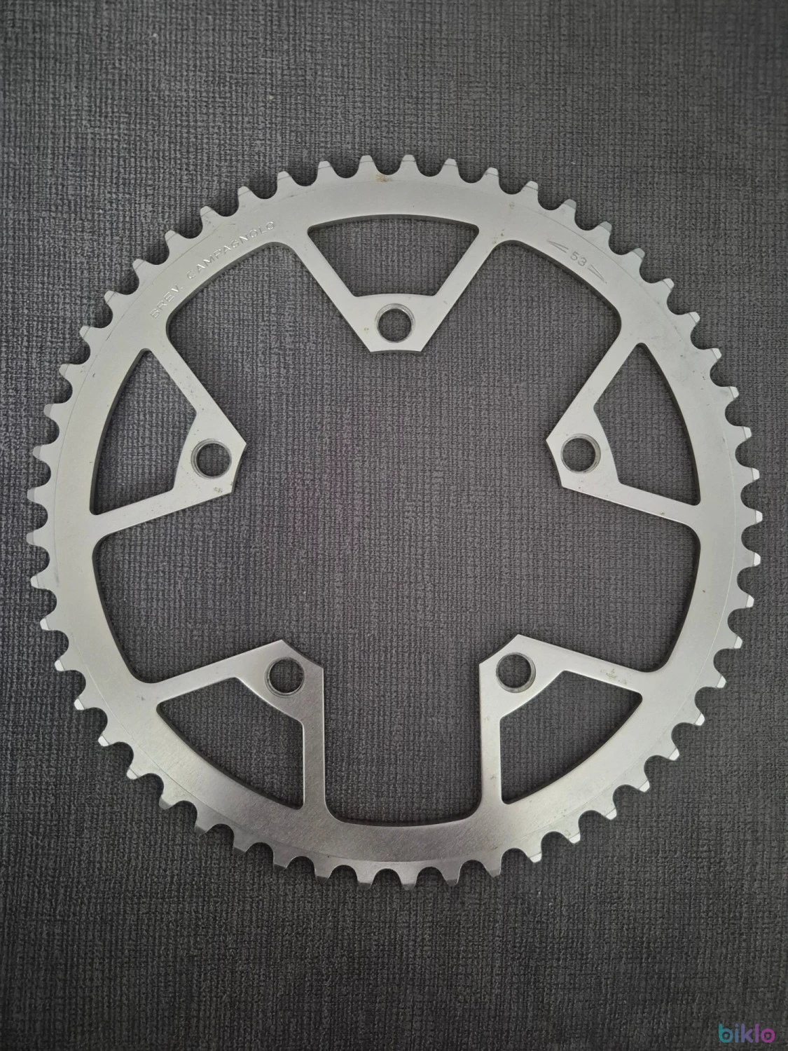1. Foaie Angrenaj Vintage Campagnolo 53T 116BCD NOS