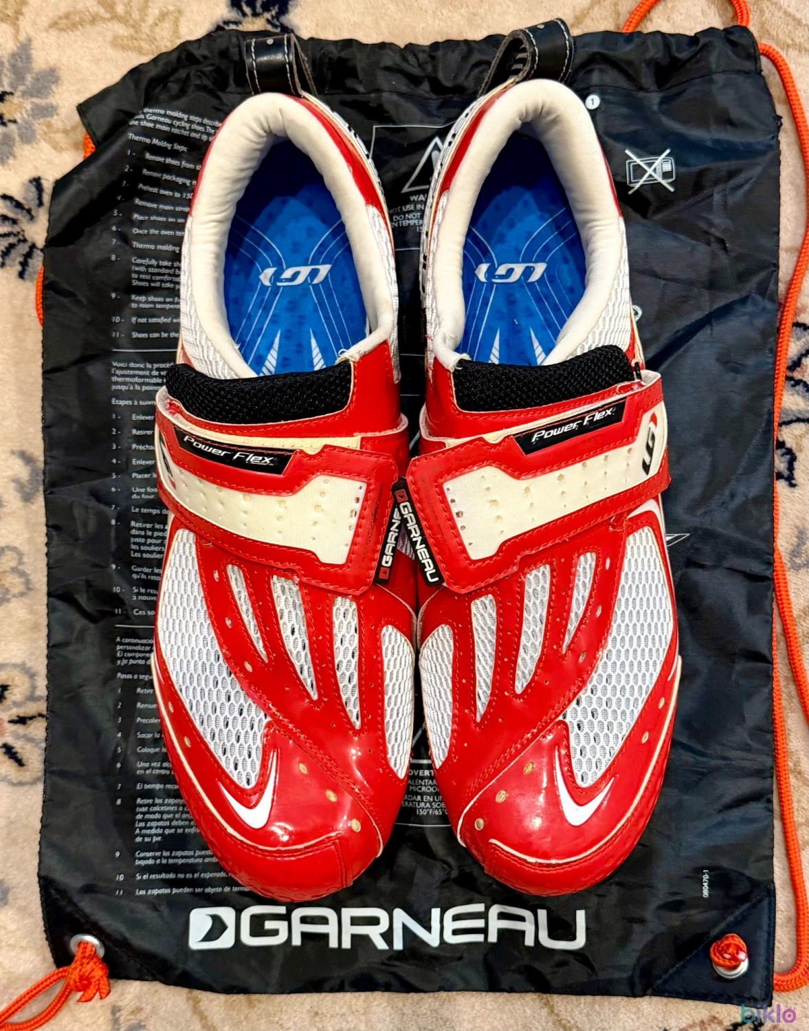 1. Pantofi Ciclism Carbon Louis Garneau TRI-300 marimea 47 + Placute Look Keo