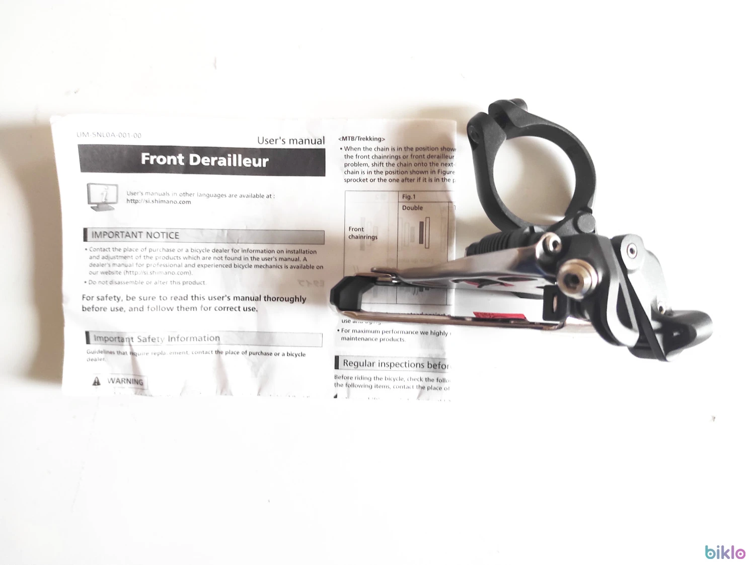 5. Schimbatoare foi Shimano XTR FD-M9020 2x11v. colier 34.9mm noi