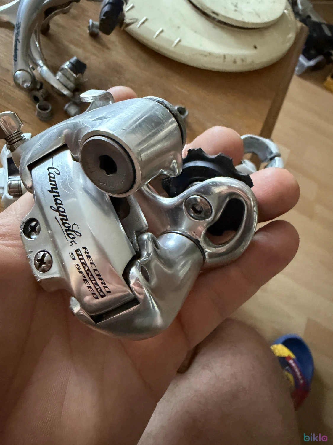 1. Schimbător Campagnolo Record Titanium 9v