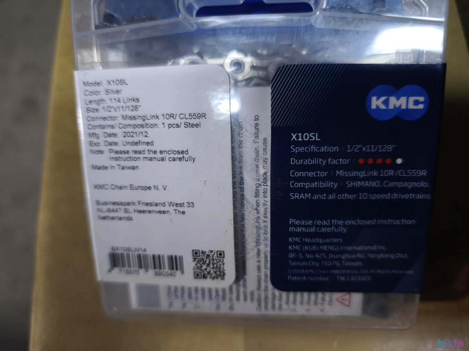 3. LANT KMC X10SL SILVER 10 VITEZE