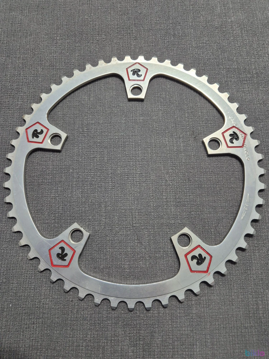1. Foaie Angrenaj Vintage Campagnolo Pantografiata Rossin 53t 144BCD NOS