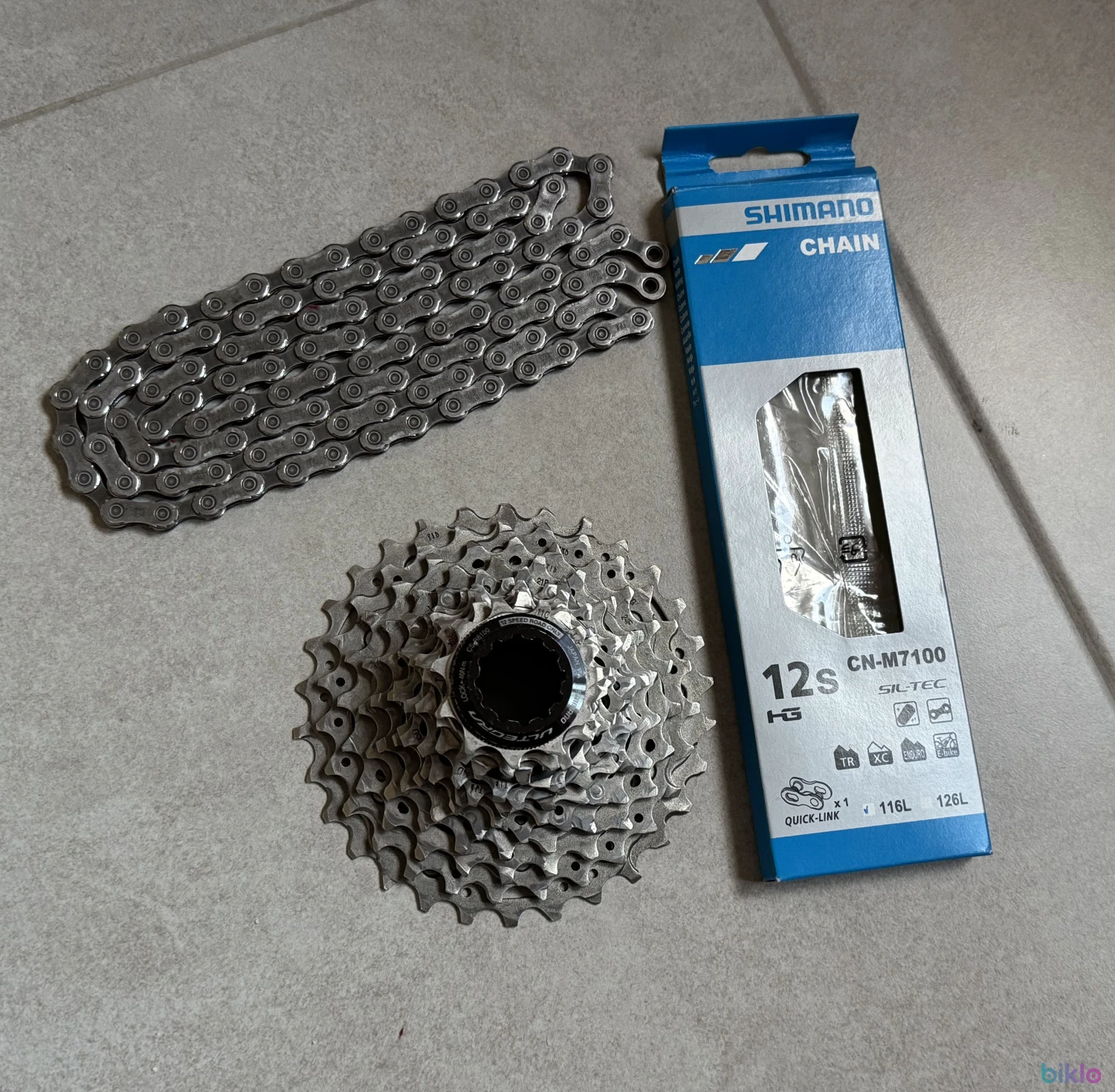 3. Casetta Pinioane 11-30 si lant 12 viteze Shimano Ultegra