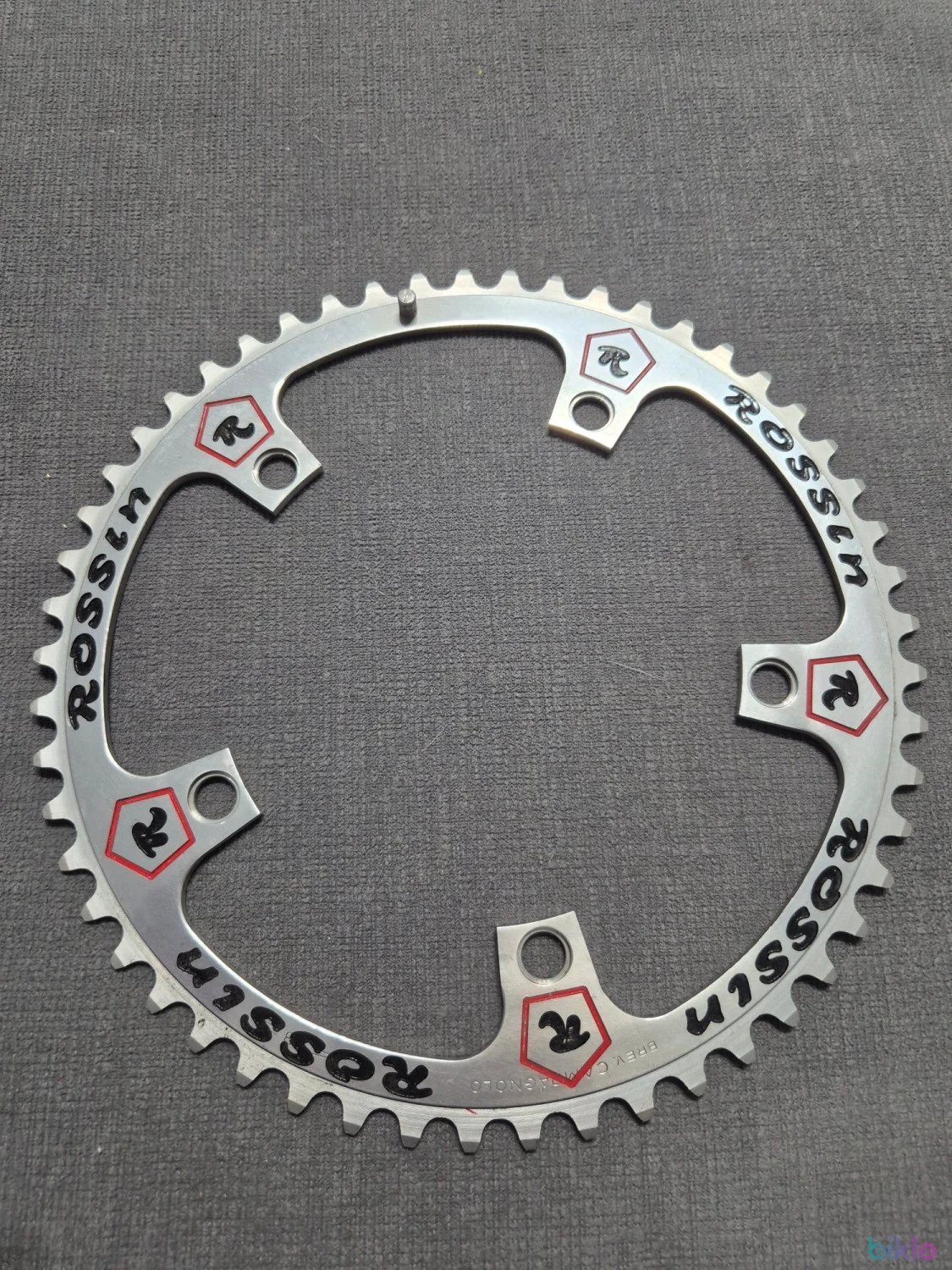 1. Foaie Angrenaj Vintage Campagnolo Pantografiata Rossin 53t 144BCD NOS