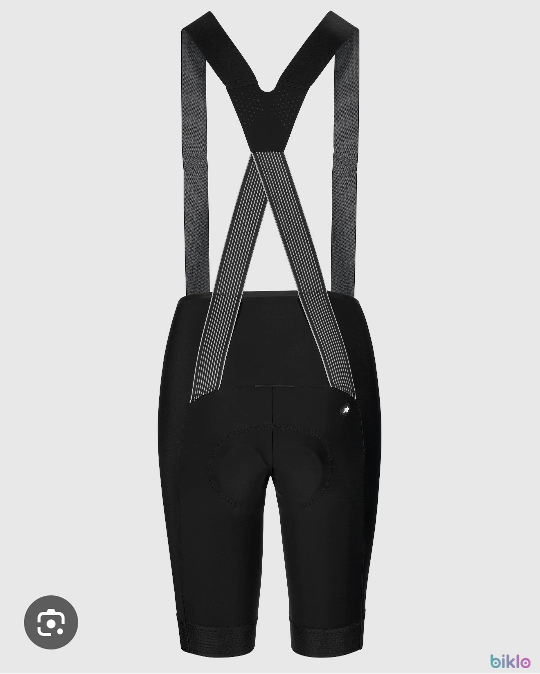 6. Pantaloni dama pt ciclism, ASSOS, model Dyora RS, noi, mar. M (mai degraba un S), colanti bicicleta cu bretele si burete