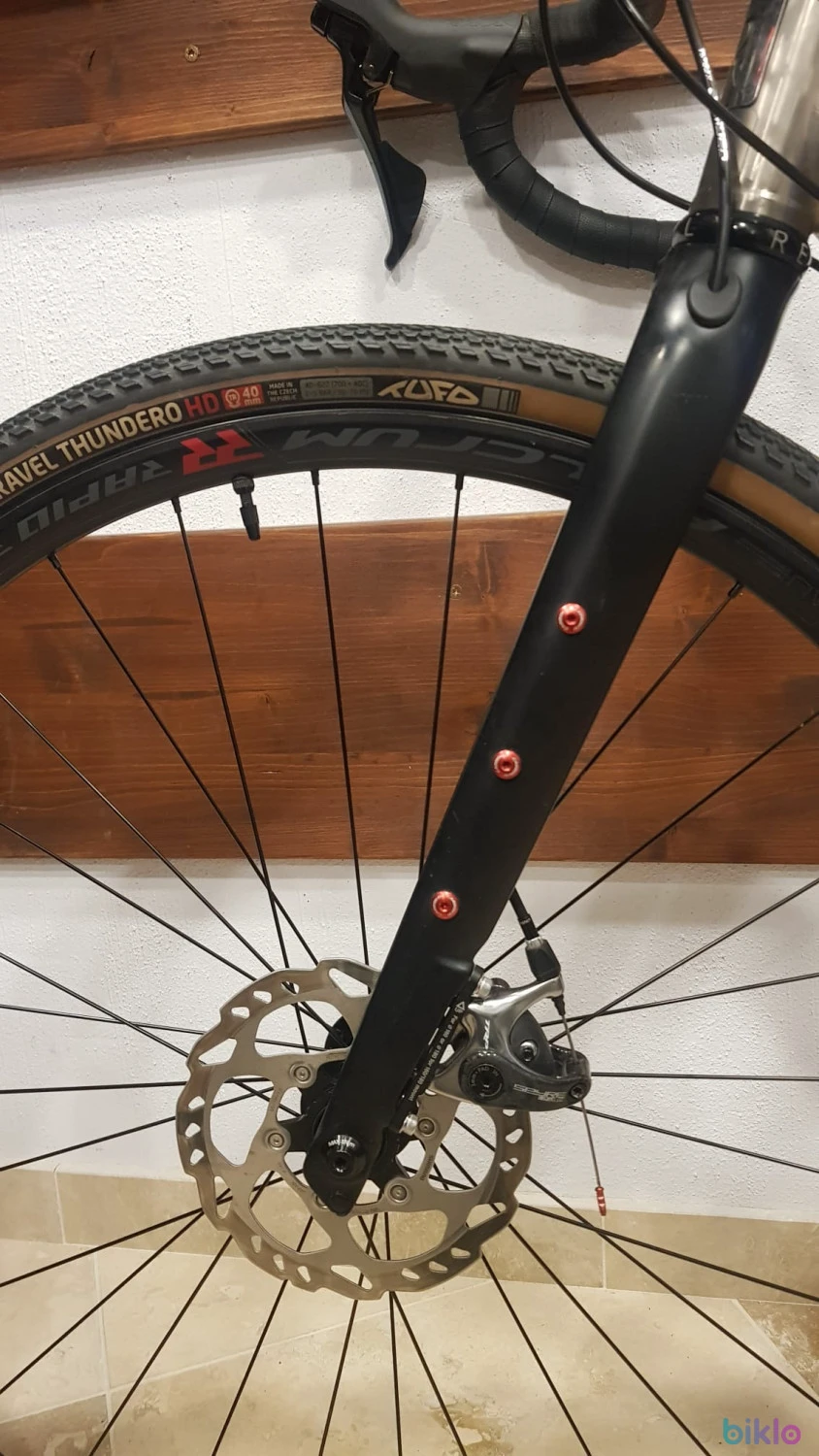8. Gravel Reilly Gradient, titan, Dura Ace 2x11 mecanic, marime S (165-175)