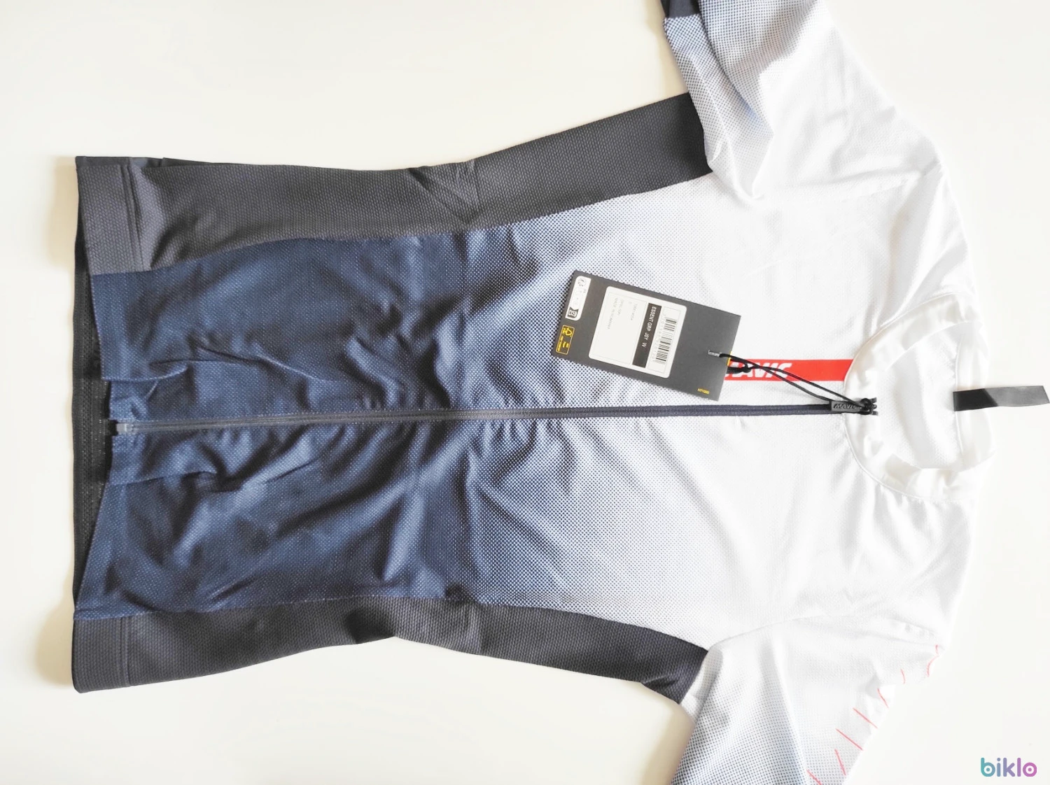 7. Tricou dama Mavic Essential Deep Blue/White marimea S, nou