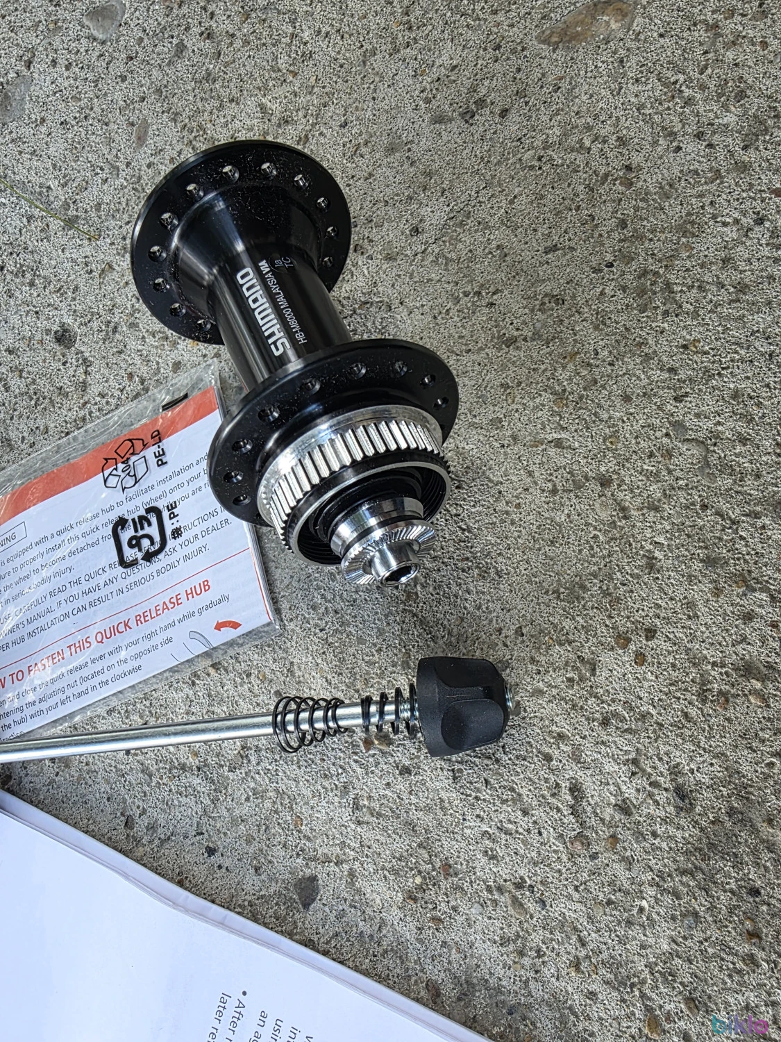 3. Shimano XT HB-M8000 Center-Lock butuc fata 32H + QR