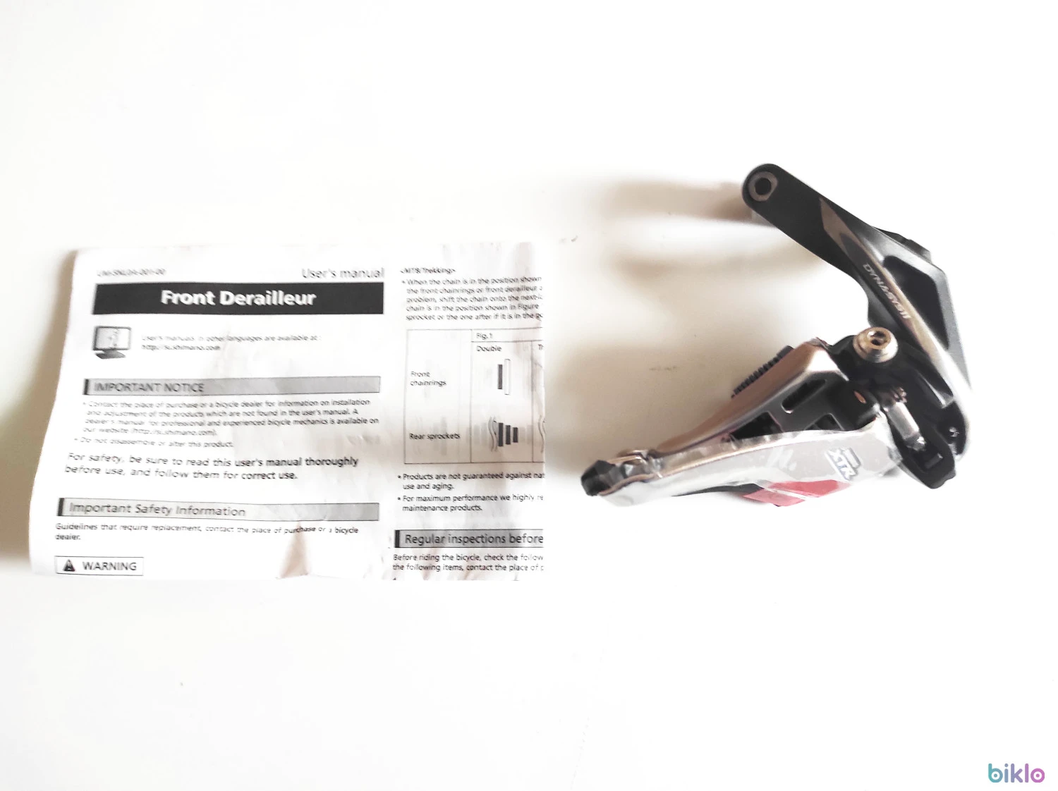 2. Schimbator foi Shimano XTR FD-M9020-H 2x11v. High Clamp, colier 34.9mm, nou