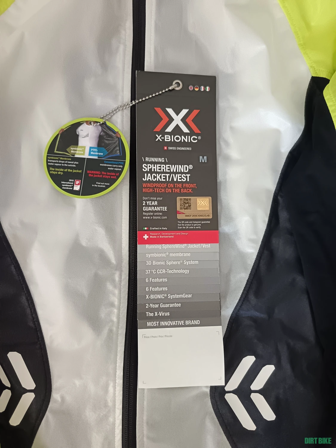 7. X-Bionic Man Spherewind AE Geaca/Jacheta ciclism-alergare mas L