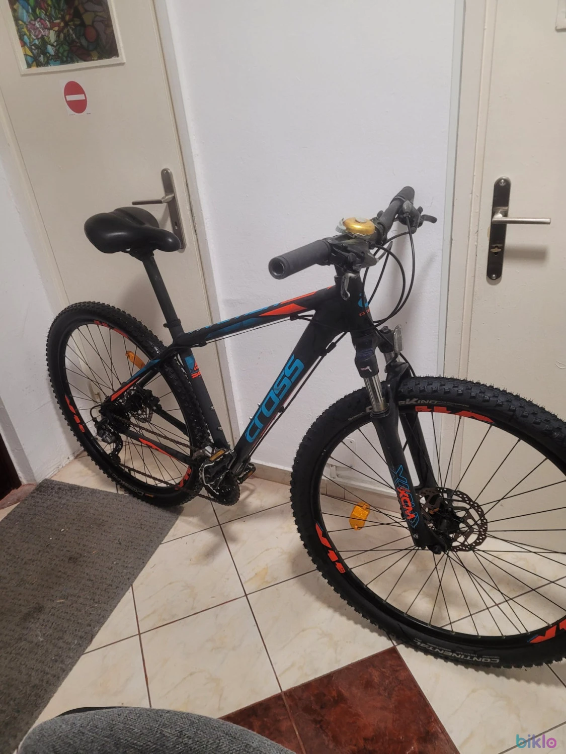 1. Bicicleta MTB Cross Traction sl5 29" negru/albastru 460mm