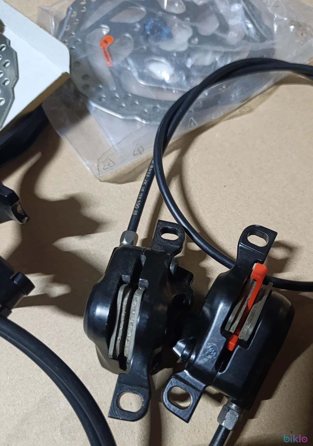 2. Set frana hidraulica shimano bl-m4100 cu discuri de 160 6 surube