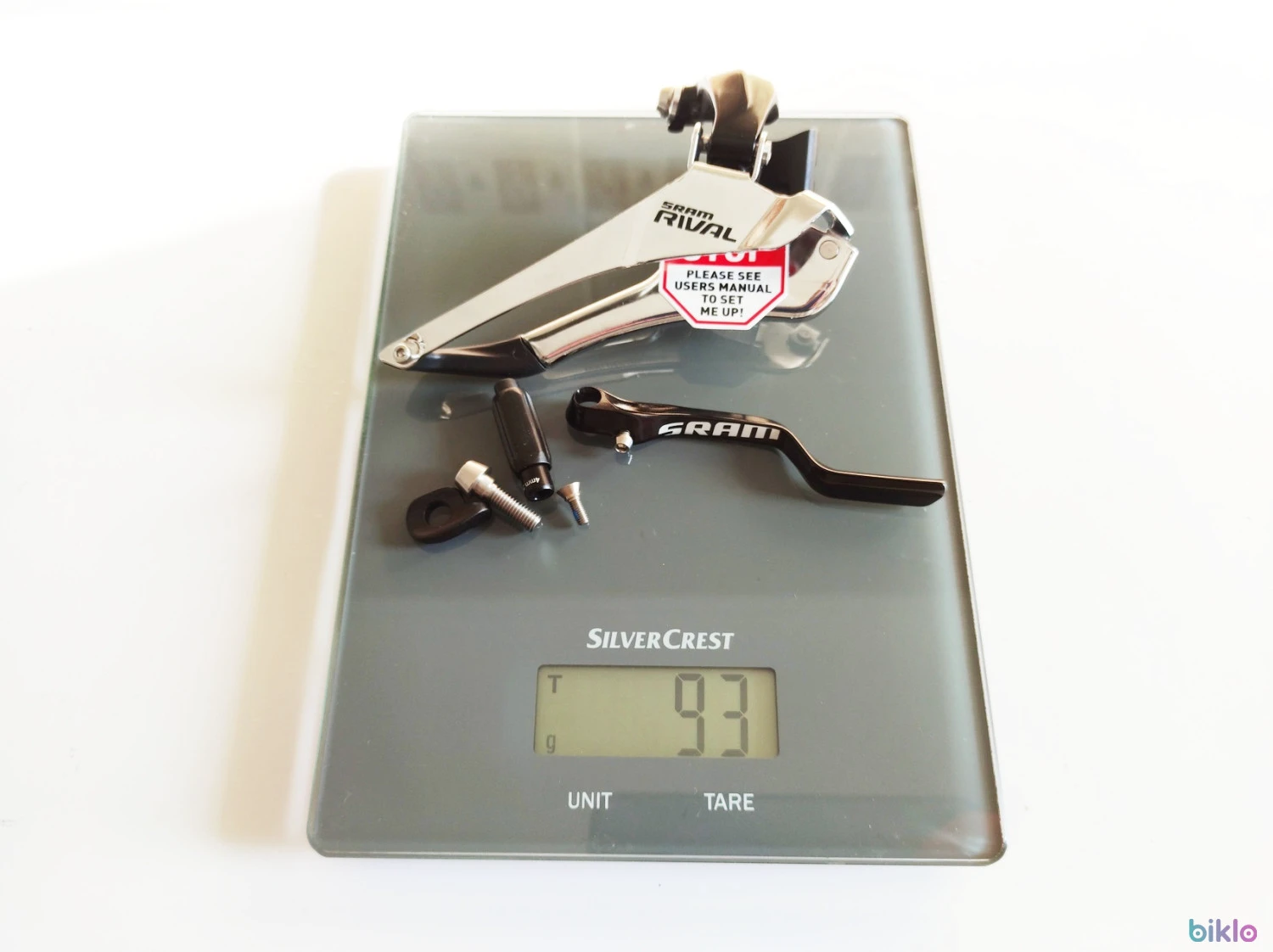 9. Schimbator foi SRAM Rival 22 YAW cu Chain Spotter 2x11v. prindere Braze-on, nou