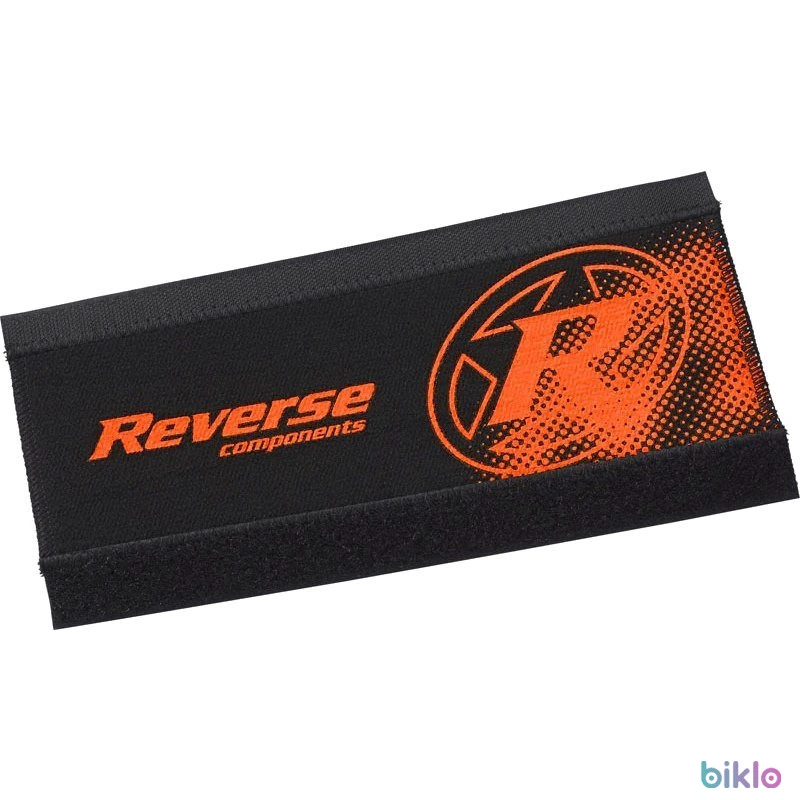 1. Reverse Components Neoprene Chainstay protector cadru - logo portocaliu