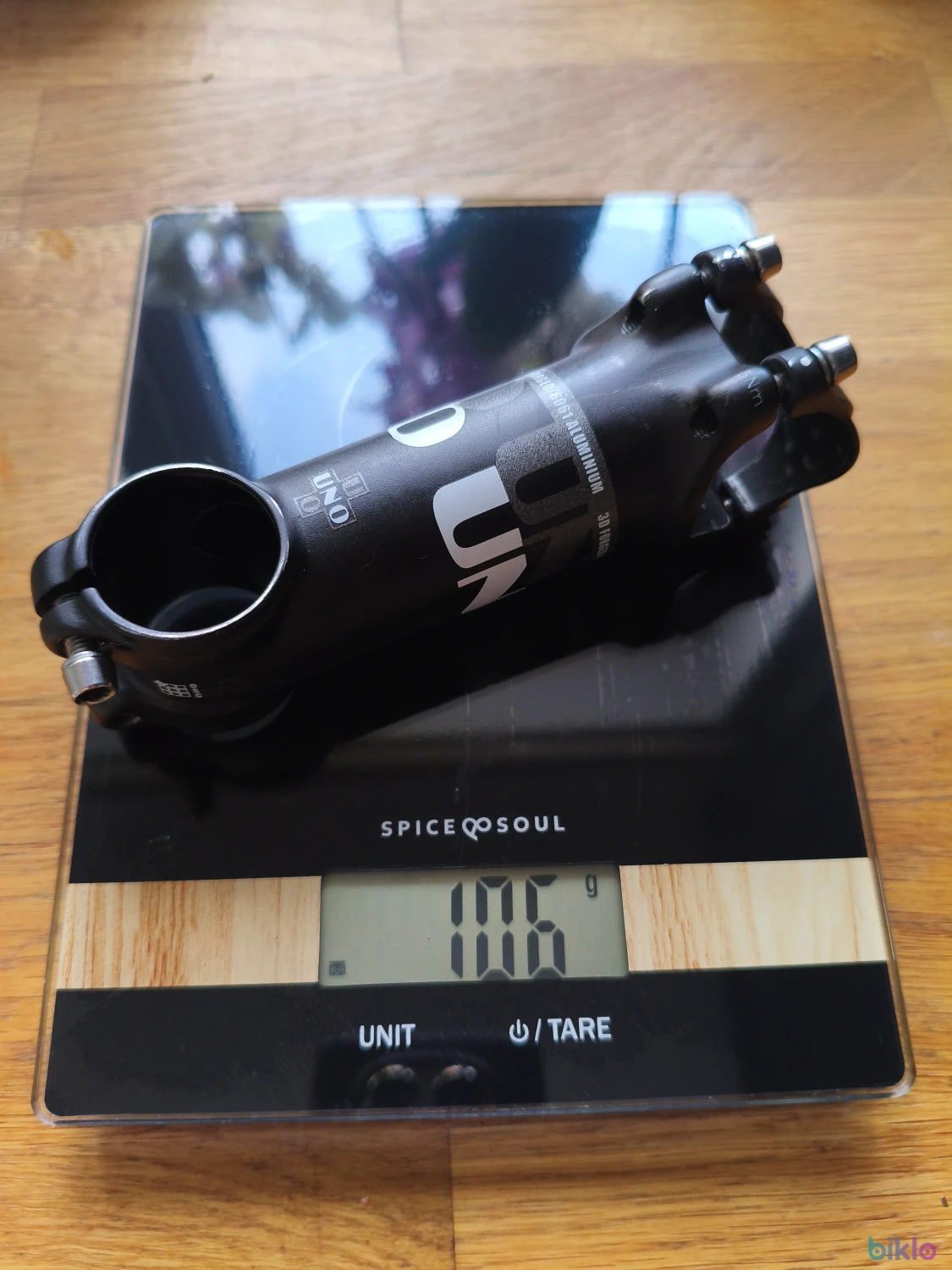 1. Pipă ghidon 100mm -17° UNO