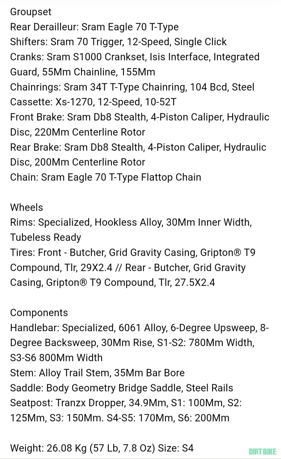4. Specialized turbo levo alloy gen 4 marime S3
