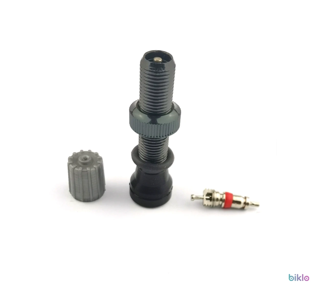 3. Valva Tubeless Moto , 44 mm , Negru , Rosu ,
