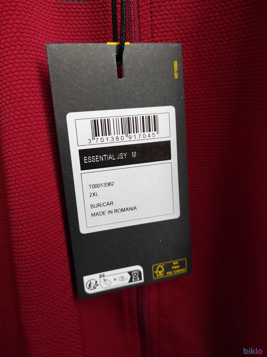 8. Tricou Mavic Essential Burgundy marimea XXL, nou