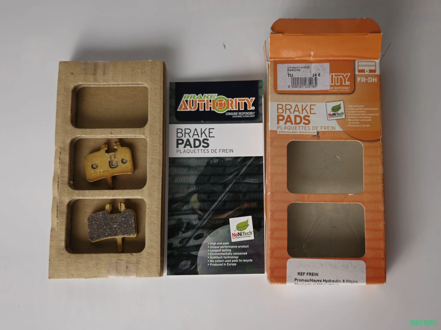 4. Plăcuțe frână bicicletă Brake Authority 4024A Promax, Hayes hidraulic, Hayes mecanice, Mag, HFX-9