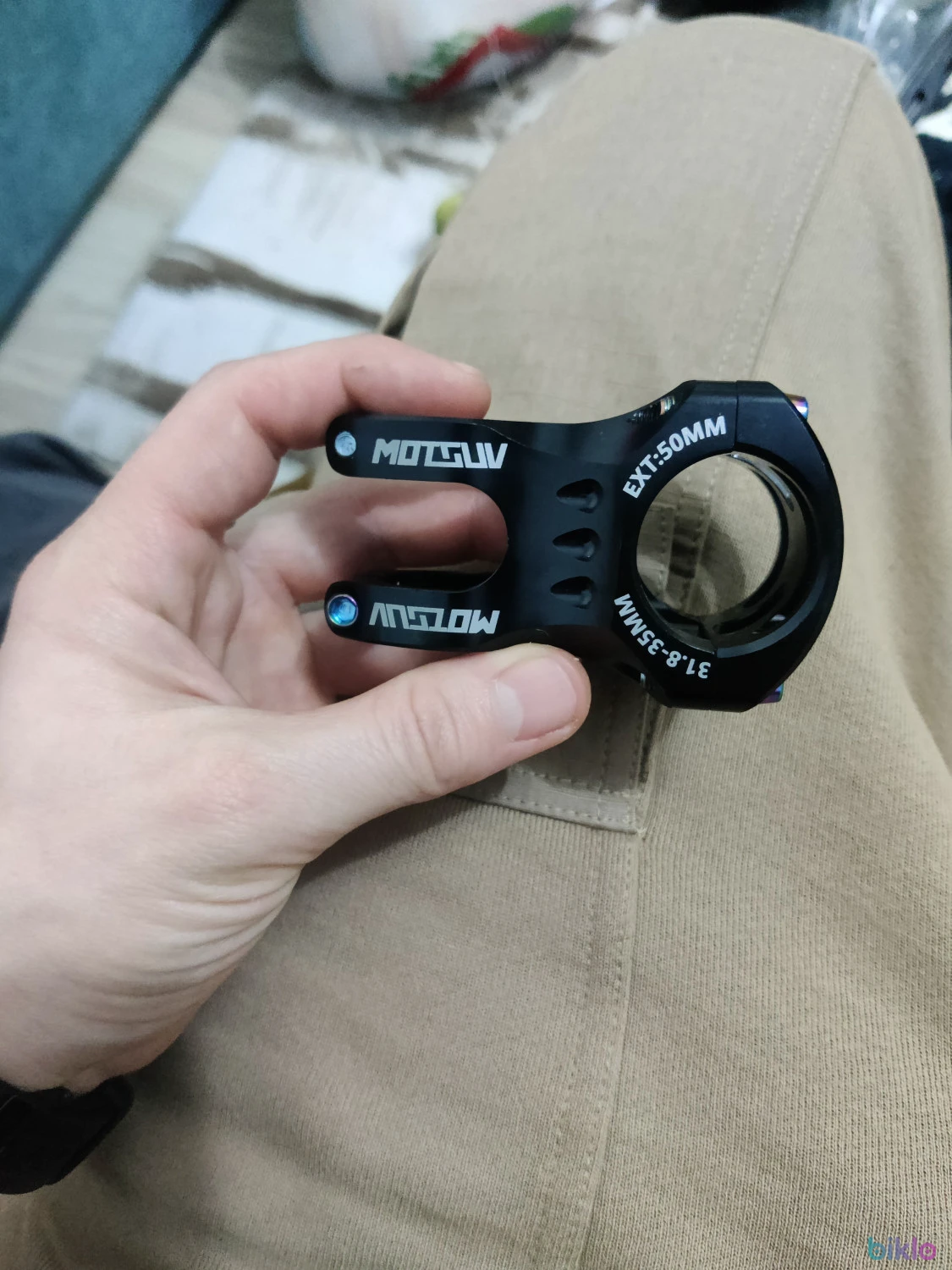 1. Pipa mtb 50mm prindere ghidon 31.8 sau