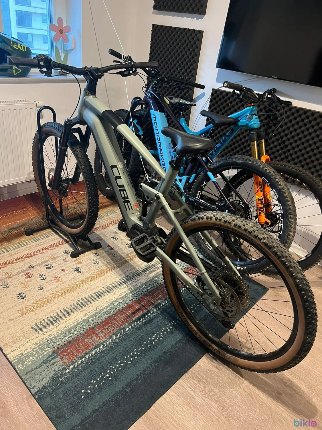 2. Bicicleta electrica Cube Stereo Hybrid 120 SLX 750 Swampgrey 'n' Black 2023, roți 29″ Marime XL