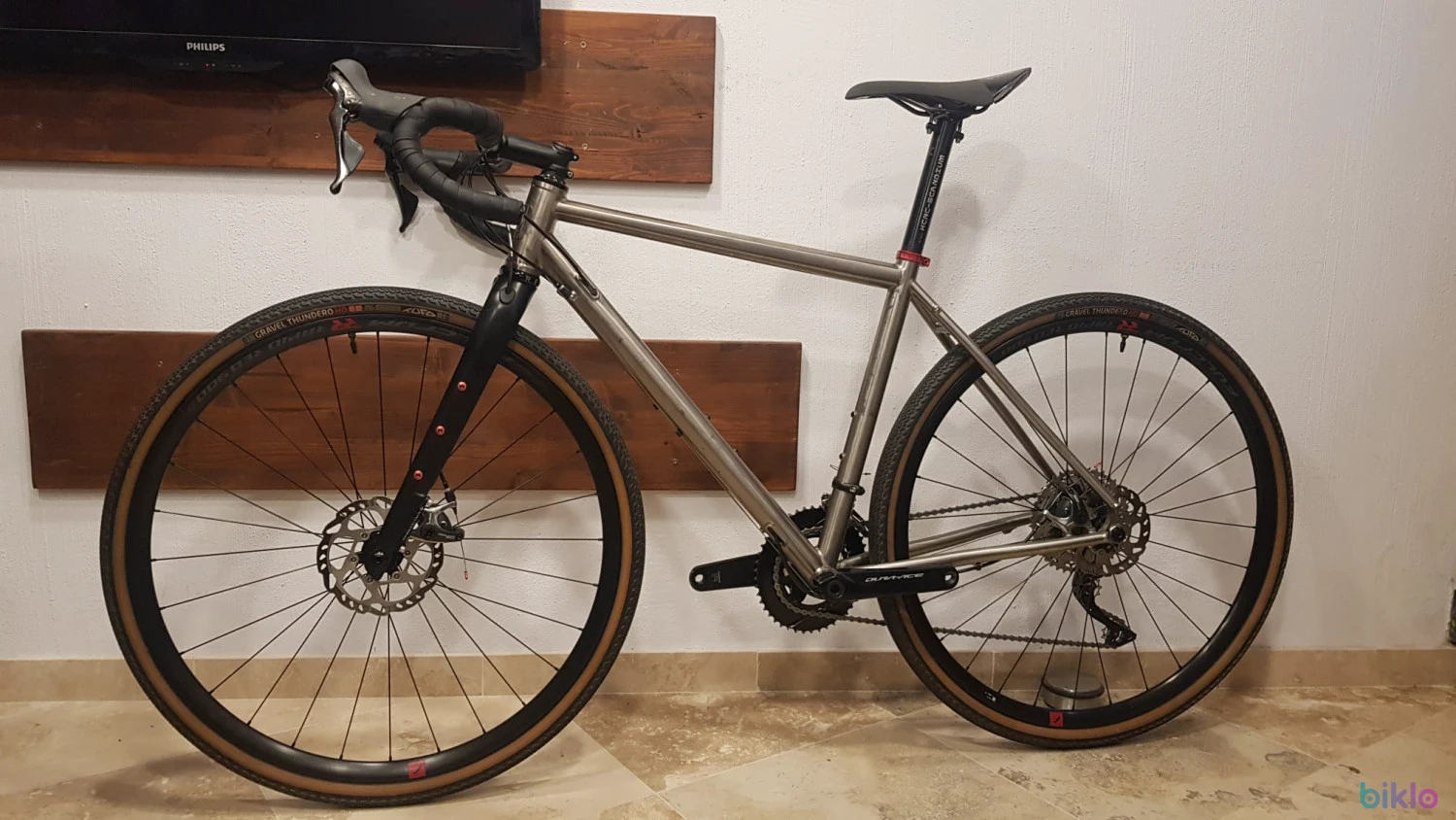 2. Gravel Reilly Gradient, titan, Dura Ace 2x11 mecanic, marime S (165-175)
