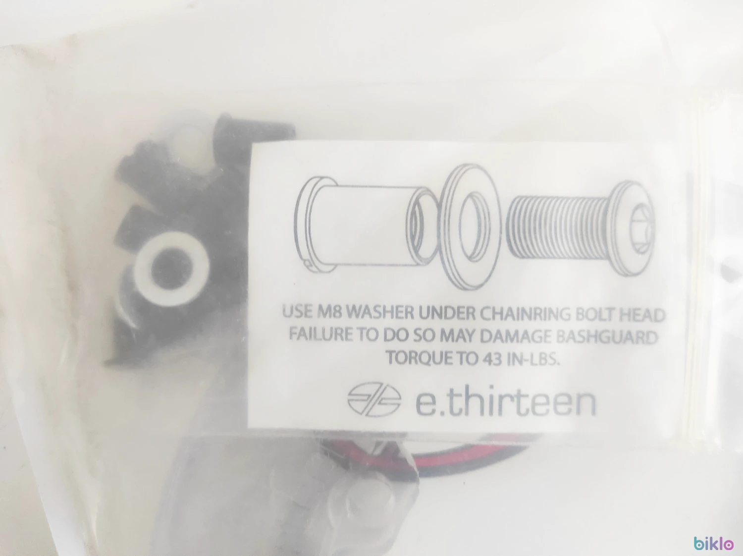 7. Bashguard E*thirteen Supercharger 38-42T, 110 BCD, transparent, nou