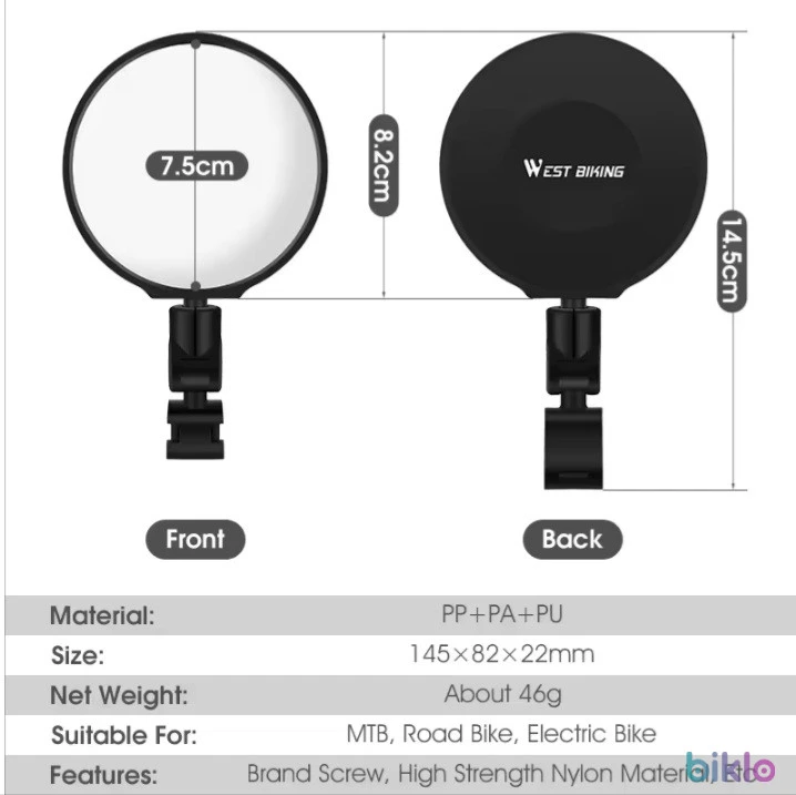 8. Oglinda ghidon bicicleta trotineta mtb cursiera