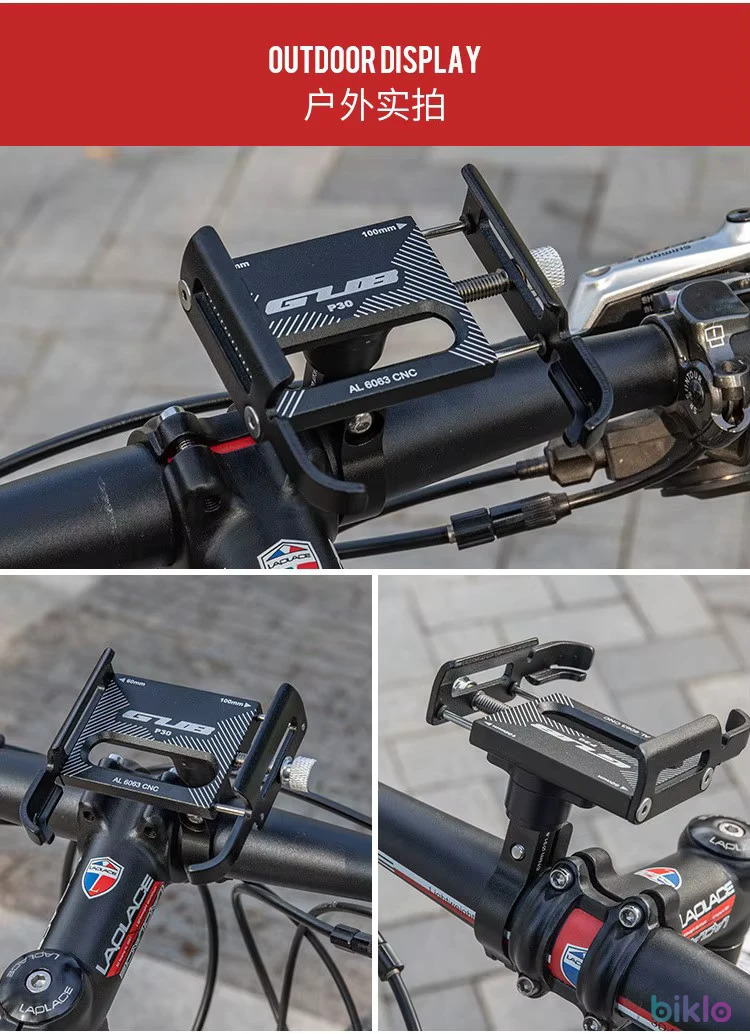 1. Suport telefon din aluminiu GUB P30, bicicleta, trotineta, motocicleta, scuter