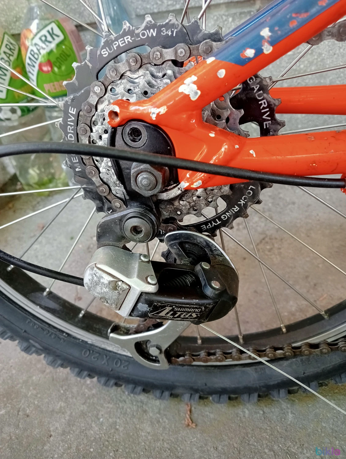 2. Mtb aluminiu cu suspensie Rossignol 7 V Shimano Altus roti 20 cadru mic 27 cm