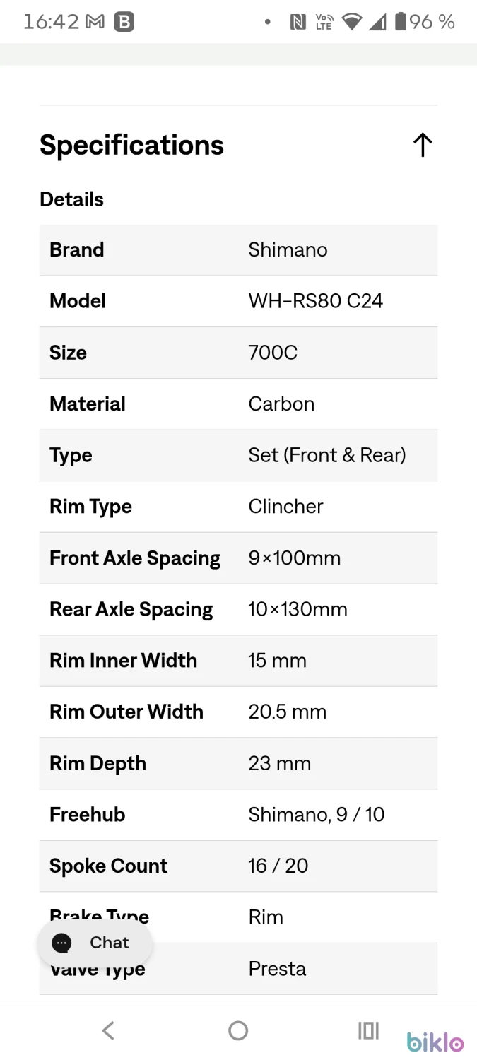 3. Set roți carbon SHIMANO WH-RS80