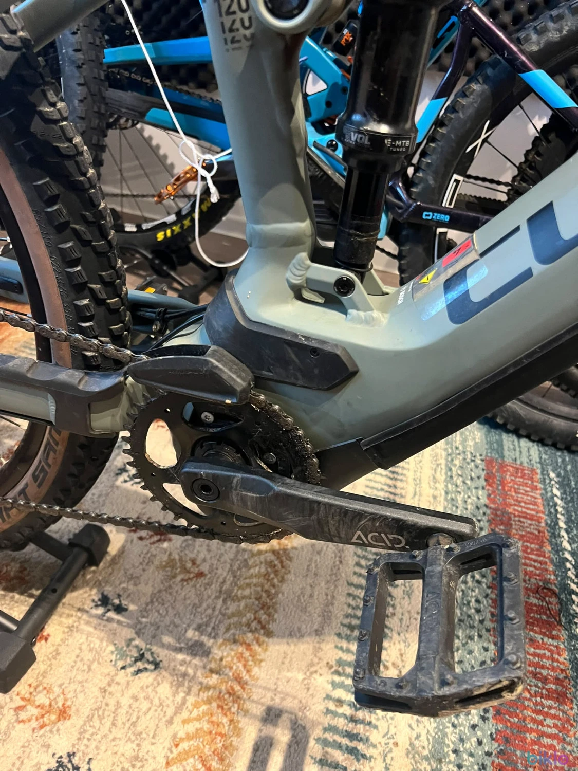 5. Bicicleta electrica Cube Stereo Hybrid 120 SLX 750 Swampgrey 'n' Black 2023, roți 29″ Marime XL