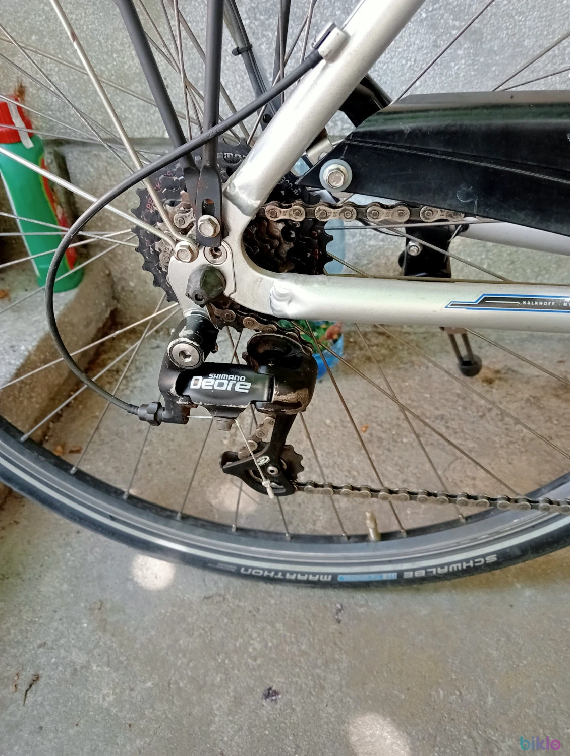 4. Bicicleta oras alu Gudereit Germania 24 V Shimano Deore dinam Shimano in butuc Suspensie furca fata si tija de sa