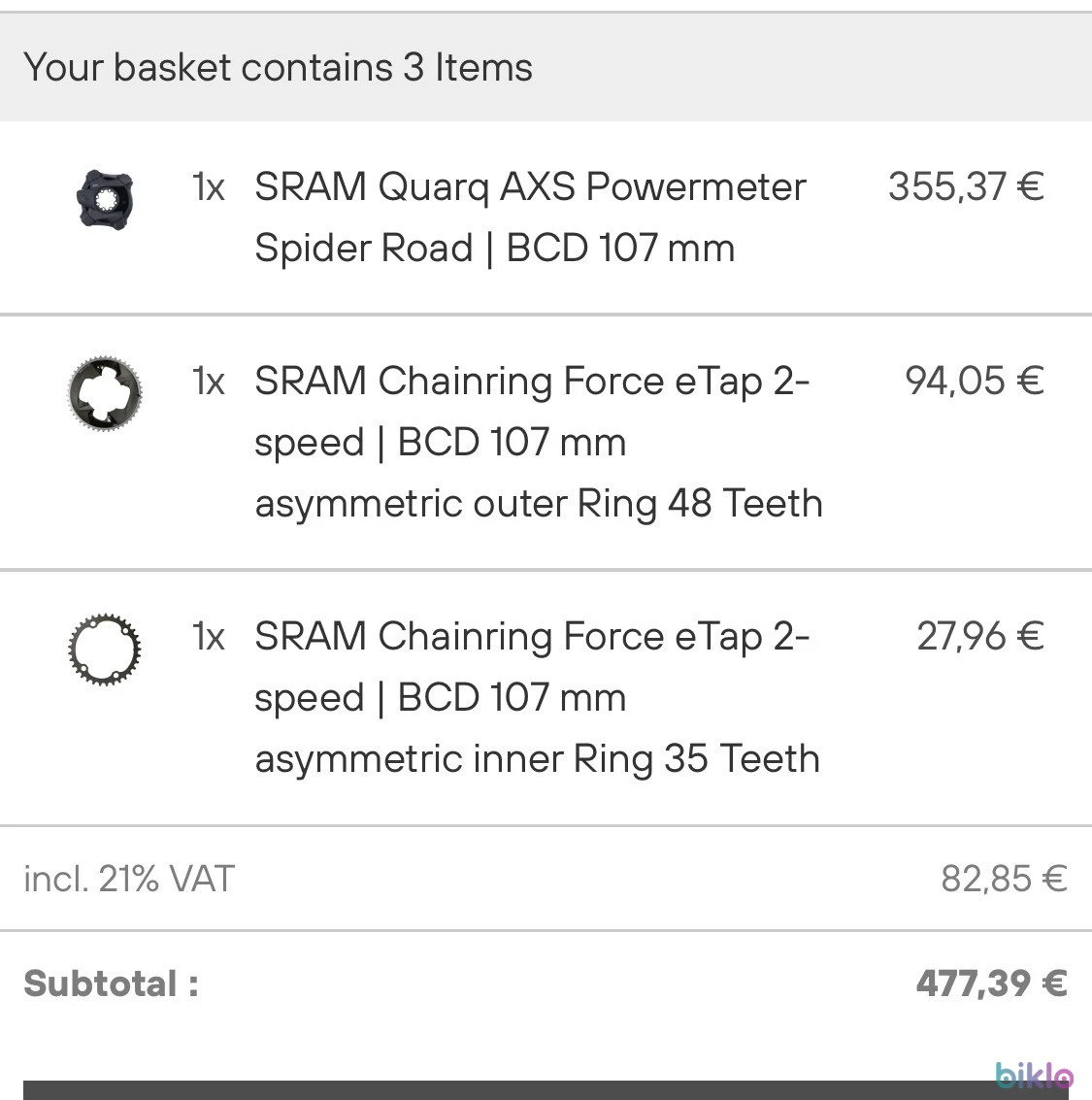 6. Sram Red AXS D1 Power Meter Quarq