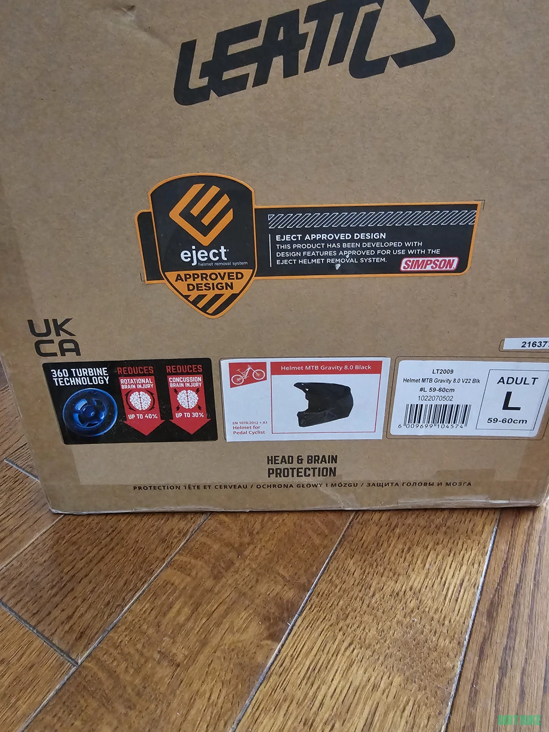 6. Leatt mtb gravity 4.0 casca, L