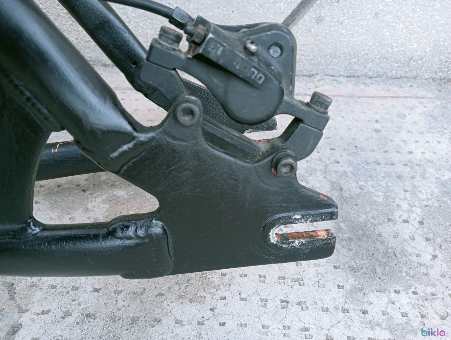 6. Cadru MTB 26 Dirt aluminiu numai pt frână disc dropout orizontale + furca si piese