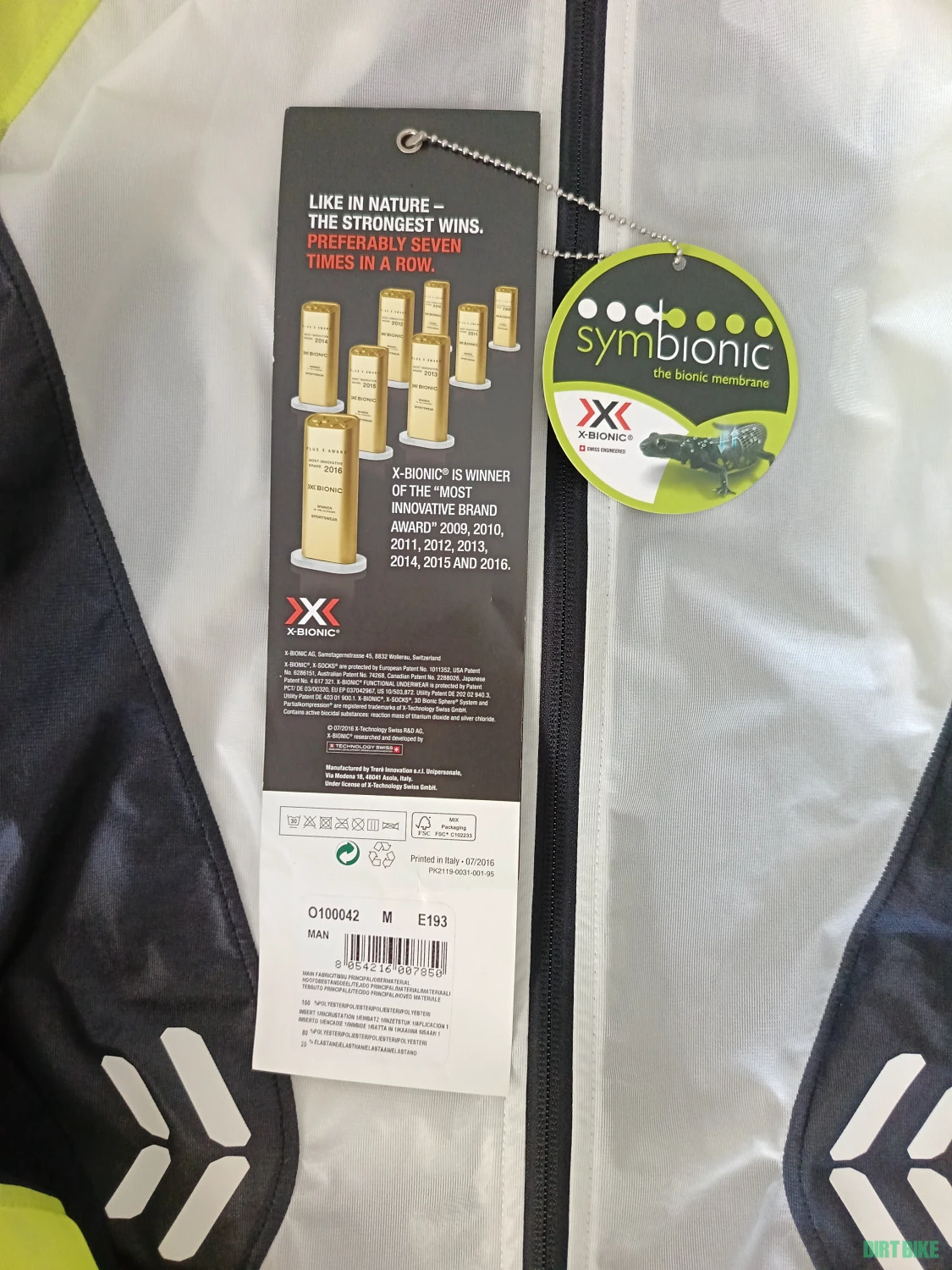 8. X-Bionic Man Spherewind AE Geaca/Jacheta ciclism-alergare mas L