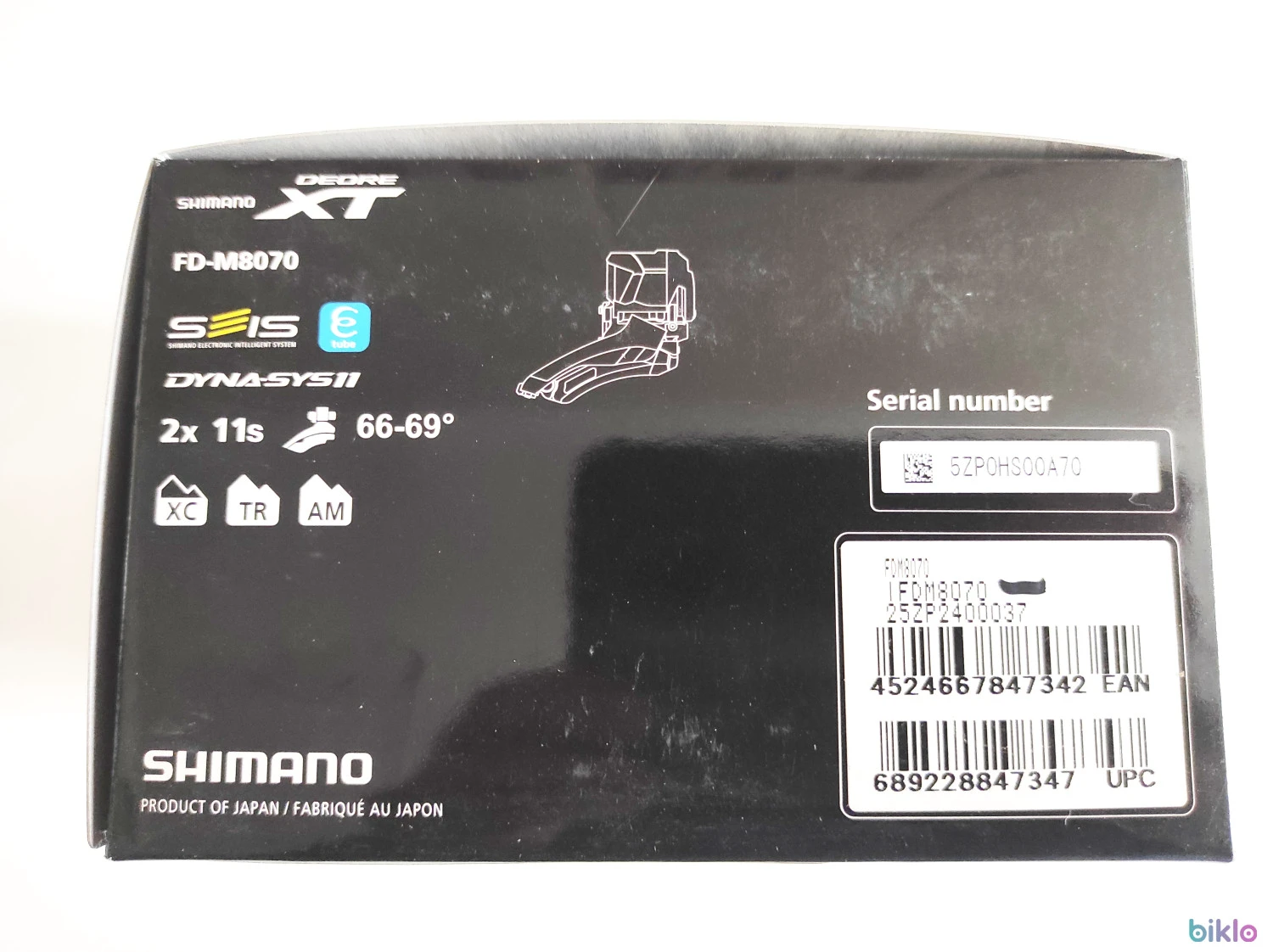 7. Schimbator fata Shimano Deore XT DI2 FD-M8070 2x11v. nou
