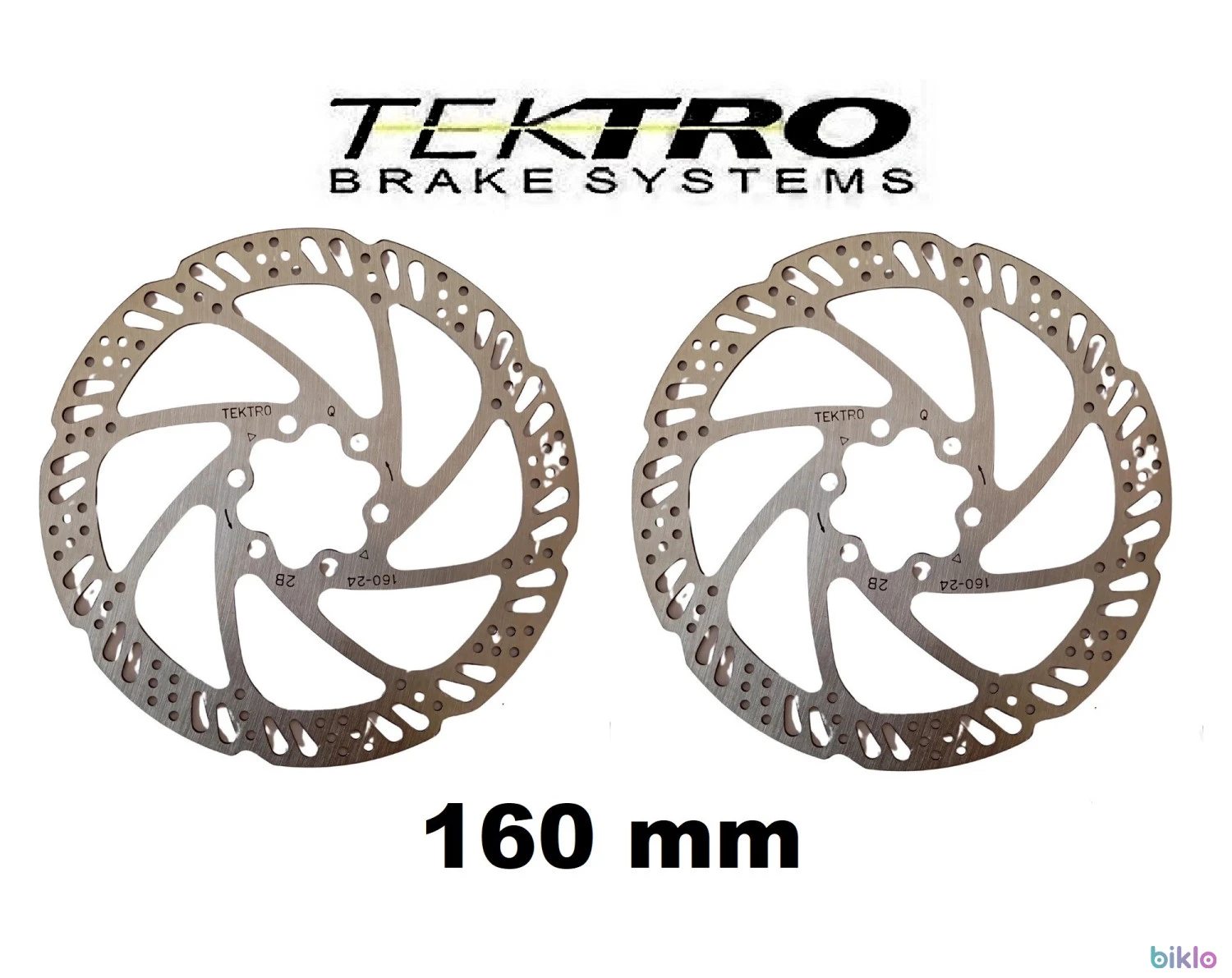 1. Set 2 discuri frana Tektro 160mm