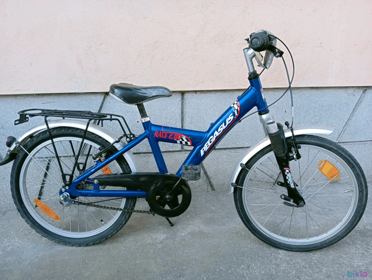1. Bicicleta copii Pegasus Germania aluminiu cu 3 viteze butuc Shimano Nexus + torpedou