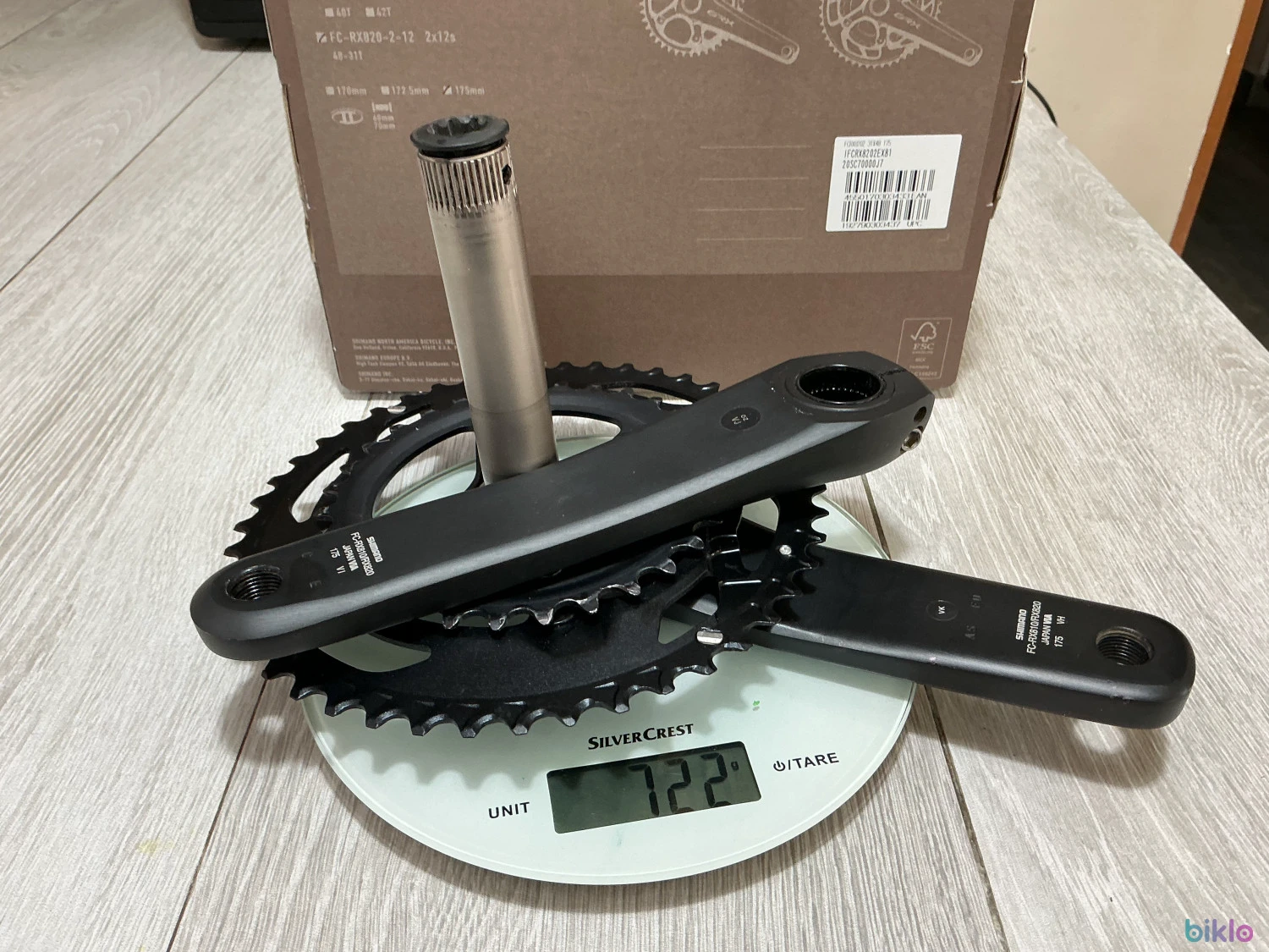3. Angrenaj pedalier Shimano GRX 820 2x12 vit 46/31