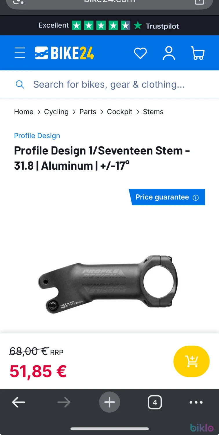 8. Profile Design pipa 70 mm 17 grade