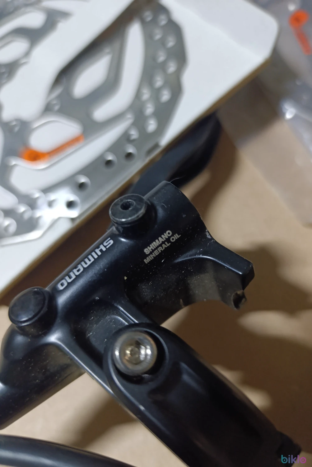 3. Set frana hidraulica shimano bl-m4100 cu discuri de 160 6 surube